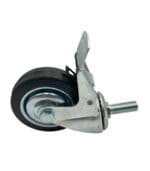 GARRUCHA DE JEBE INDUSTRIAL 3”  CON PERNO DE ½